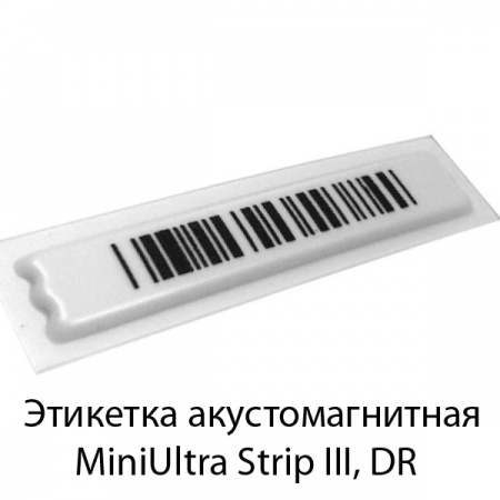 Акустомагнитная этикетка со штрихкодом MiniUltra Strip III